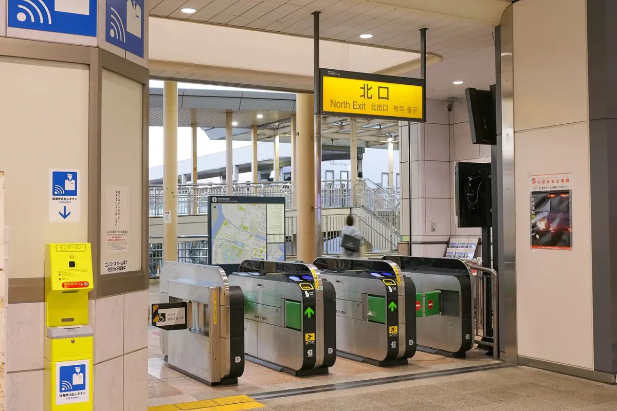 North exit ticket gates of JR Maihama Station, the station for Tokyo Disney Resort
