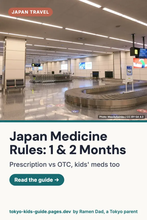 Pinterest pin: Bringing Medicine Into Japan: The Rules, Limits and Kids' Meds