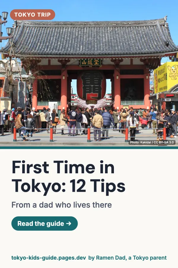 Pinterest pin: First Time in Tokyo: 12 Things to Know Before You Go
