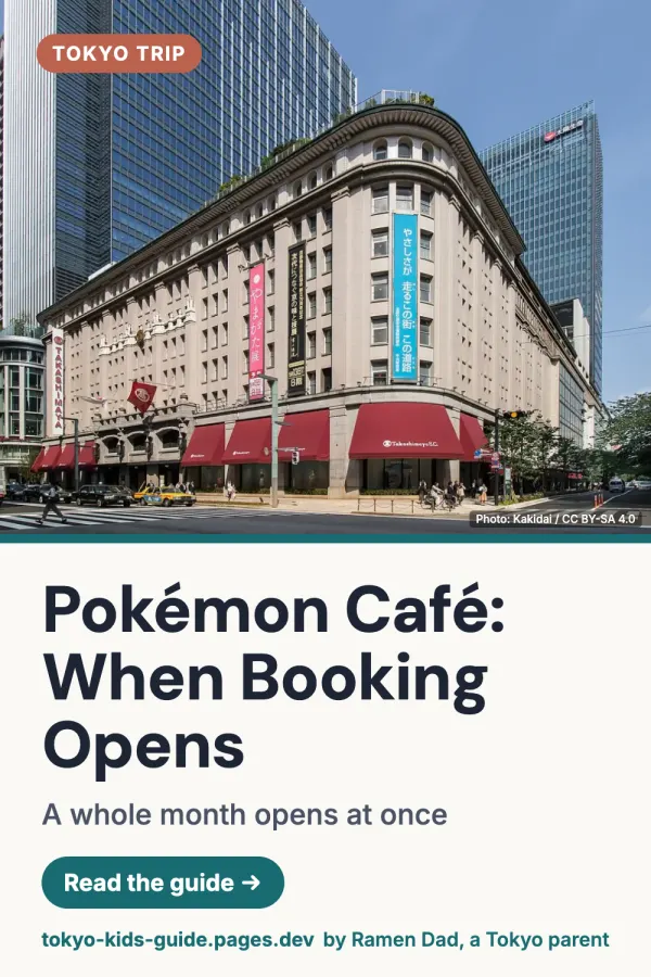 Pinterest pin: Pokémon Café Reservations: Release Time and How to Get a Table